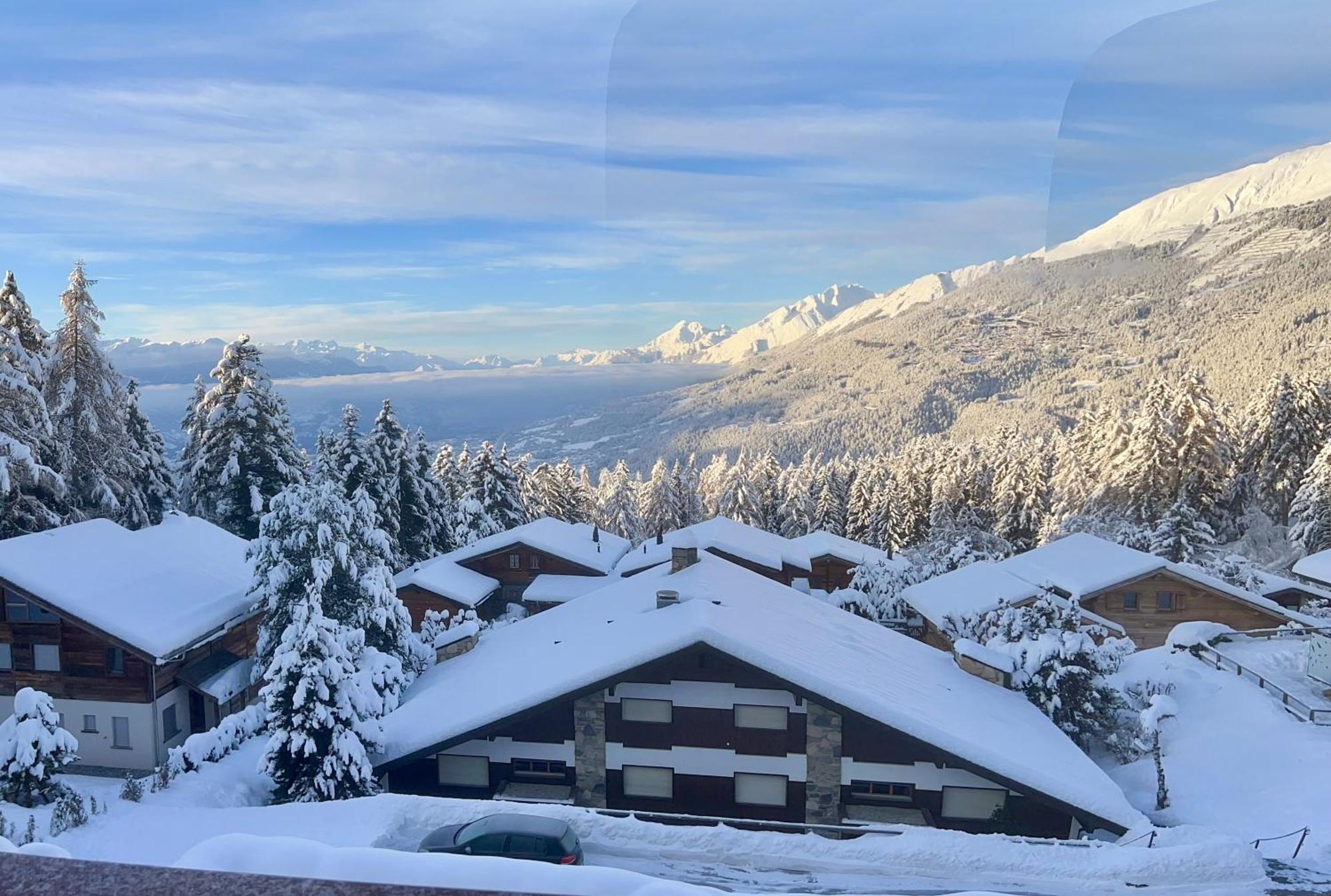 Residence Robin Des Bois, Crans-Montana, Luxueux Appartement Avec Vue Imprenable Bagian luar foto