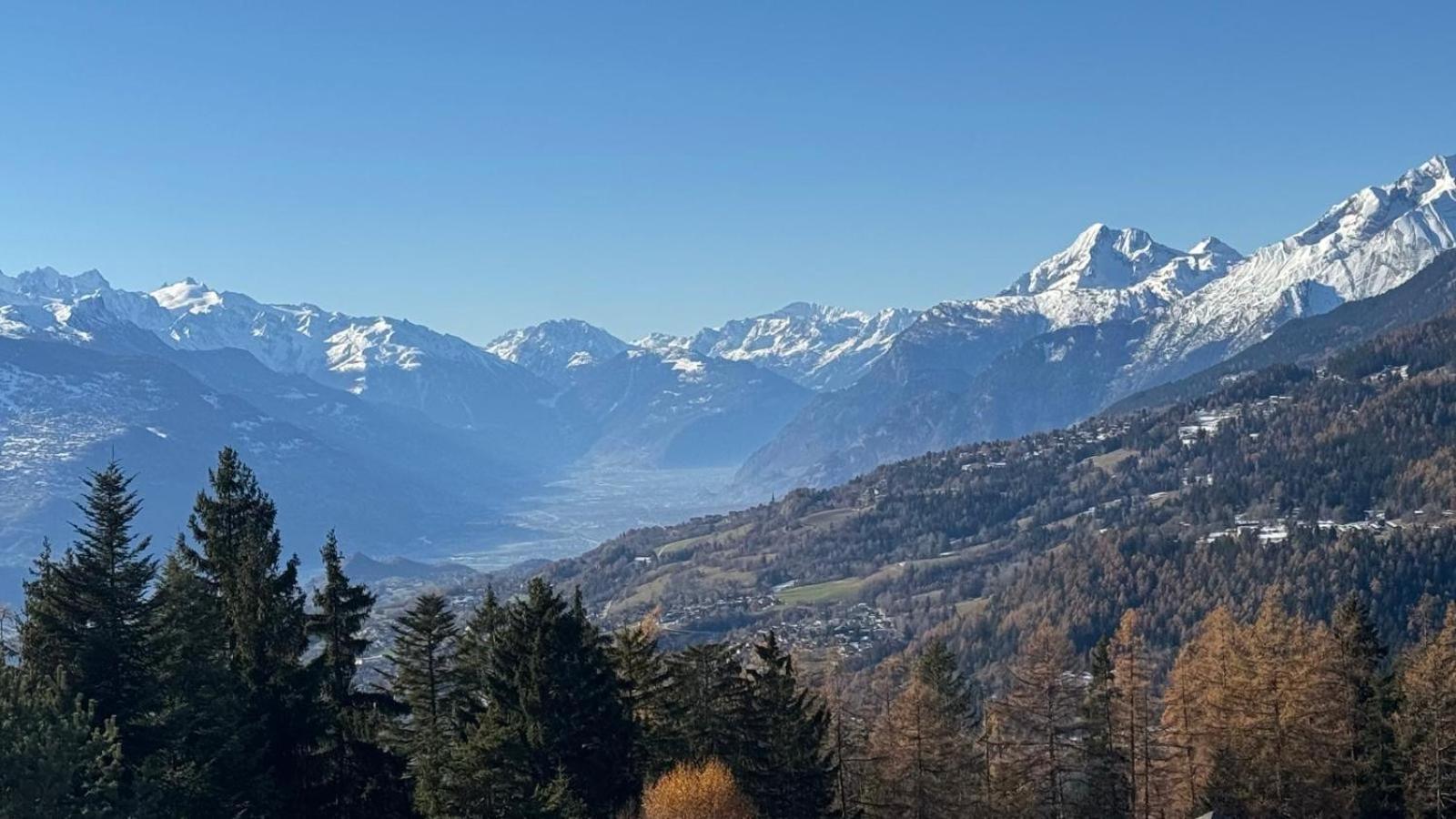 Residence Robin Des Bois, Crans-Montana, Luxueux Appartement Avec Vue Imprenable Bagian luar foto